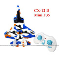 Nouveau Arrivé Cheerson CX-12 rc avion 2.4G 4CH Mini Fighter rc avion 6 Axe LED RC Quadcopter CX 12